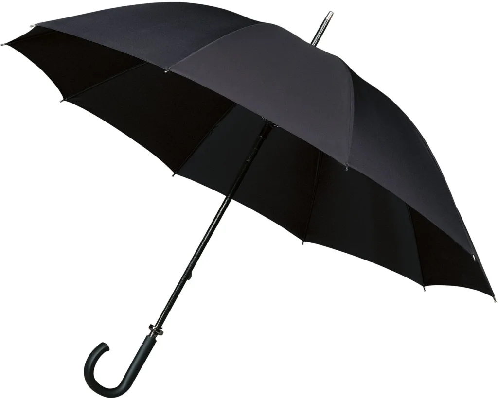 FALCONE Stor klassisk stormparaply i sort